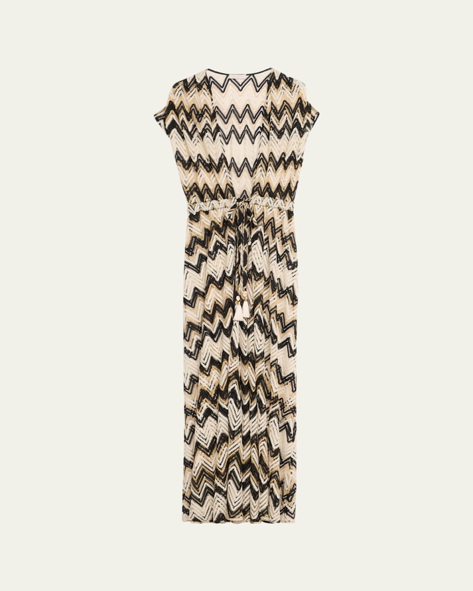Katherine Chevron Knit Maxi Dress
